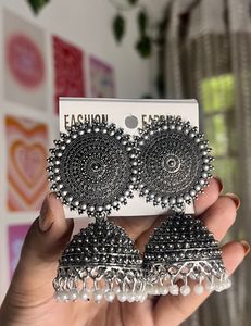 Silver Jhumka