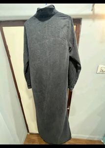 Branded Denim Shirt Dress
