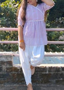 New One Purple 💜 &amp; White 🤍 Dress 👗