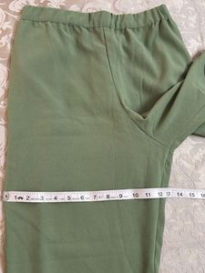 Olive Green Embellished Coordset