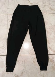 Navy Track with Red Accent