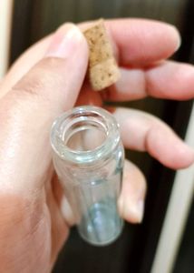 Vintage Glass Bottle with Cork