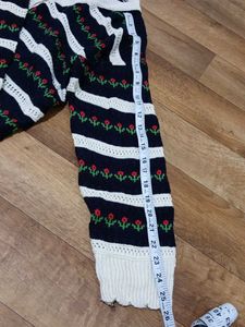 Floral Embroidered Knit Cardigan