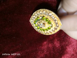 Green Diamond Ring