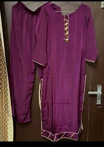 Purple Kurta Set