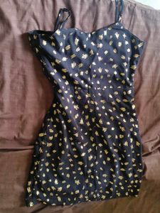Black Gold Mini Dress