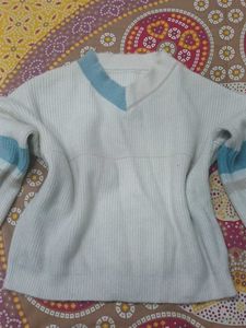 Stylish V-Neck Knit Sweater