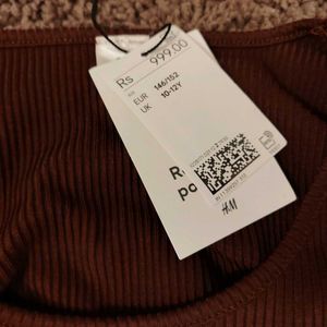 h&amp;m fitted bell sleeve top