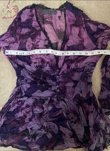 Purple Floral Top