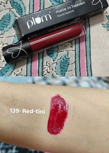 Plum Matte Lipstick - Red-tini