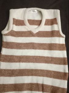 Striped Knit Sweater Vest