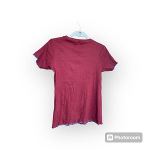 Roadster Brown Top With Blue Border