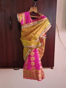 Girl Baby Stitched Saree
