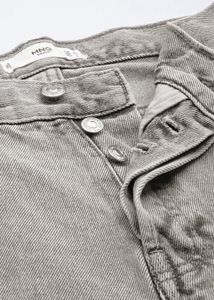 Mango Grey High Rise Jeans