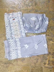 Batik Printed Kurta Set