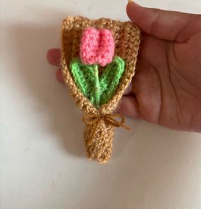 Crochet Flower Boquet Keychain