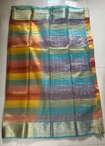 Tissue Silk Saree With Running Blouse