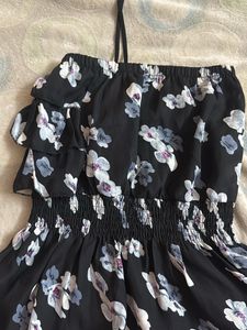 Floral Ruffle Crop Top