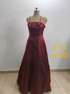 Elegant Maroon Gown