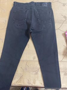 Mens Jet Black Jeans