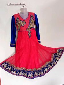 Long Gown With Dupatta And Pant