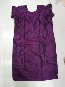 Purple Embellished Tunic Top
