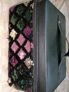 Stylish Sequin Embellished Pouch