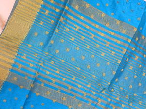 Beautiful Sky blue silk saree