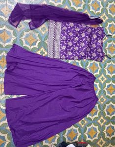 Elegant Purple Kurta Set