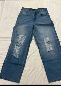 Distressed Denim Jeans
