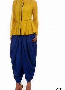 Elegant Green coord peplum Set