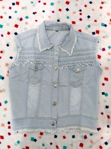 Sleeveless Denim Jacket