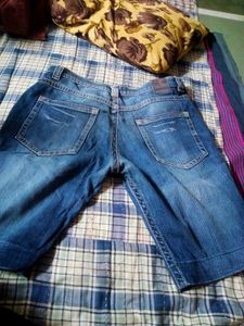 Denim Bermuda Shorts