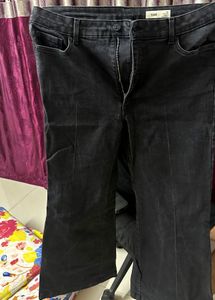 Flare Leg Black Wash Jeans