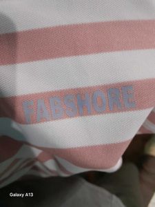 Striped Long Sleeve Polo Tshirt