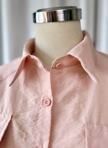 Pink Pocket Shirt Top