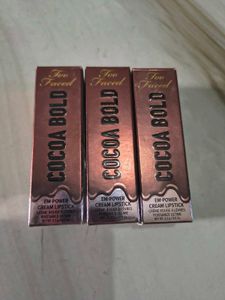 Pack Of 3 Too Faced Cocoa Bold Cream Lipstick