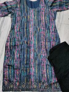 Colorful Printed Kurti with Pants