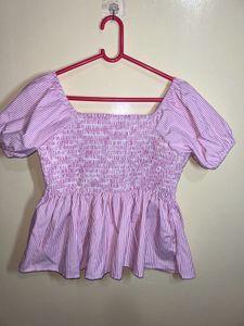 Cotton Puff Sleeved Top