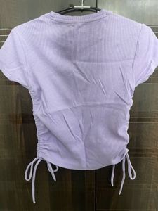 Lilac Drawstring Top