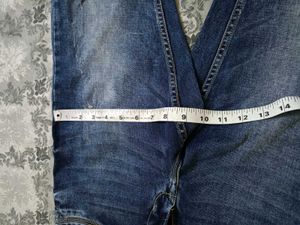 Unisex Mid Waist Denim Jeans
