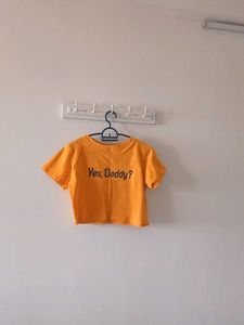 Yellow Crop Tshirt