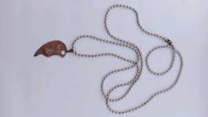 Black Choker And Half Heart Chain