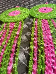 fur woolen wall hanging