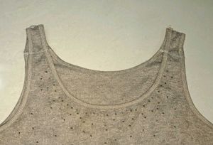 Golden Embellished Tank Top
