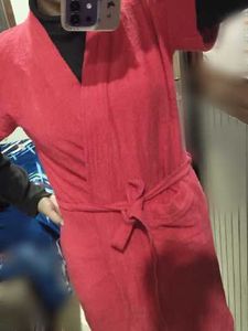 Cozy Carrot Red Robe - Perfect for Lounging