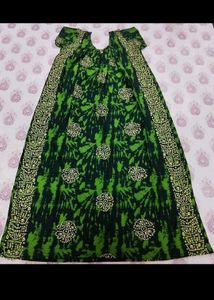 Green Floral Maxi Dress