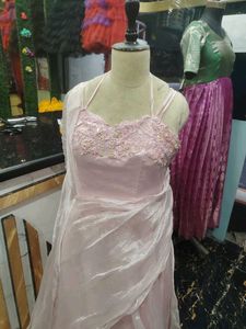 Pink Embellished Ethnic Gown
