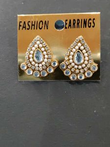 Handmade Kundan Stud Earrings( Combo of 2)