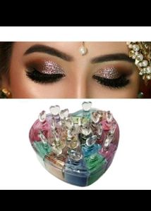 Combo Of Shimmer Eyeshadow With 12 Glitters🤩🤩